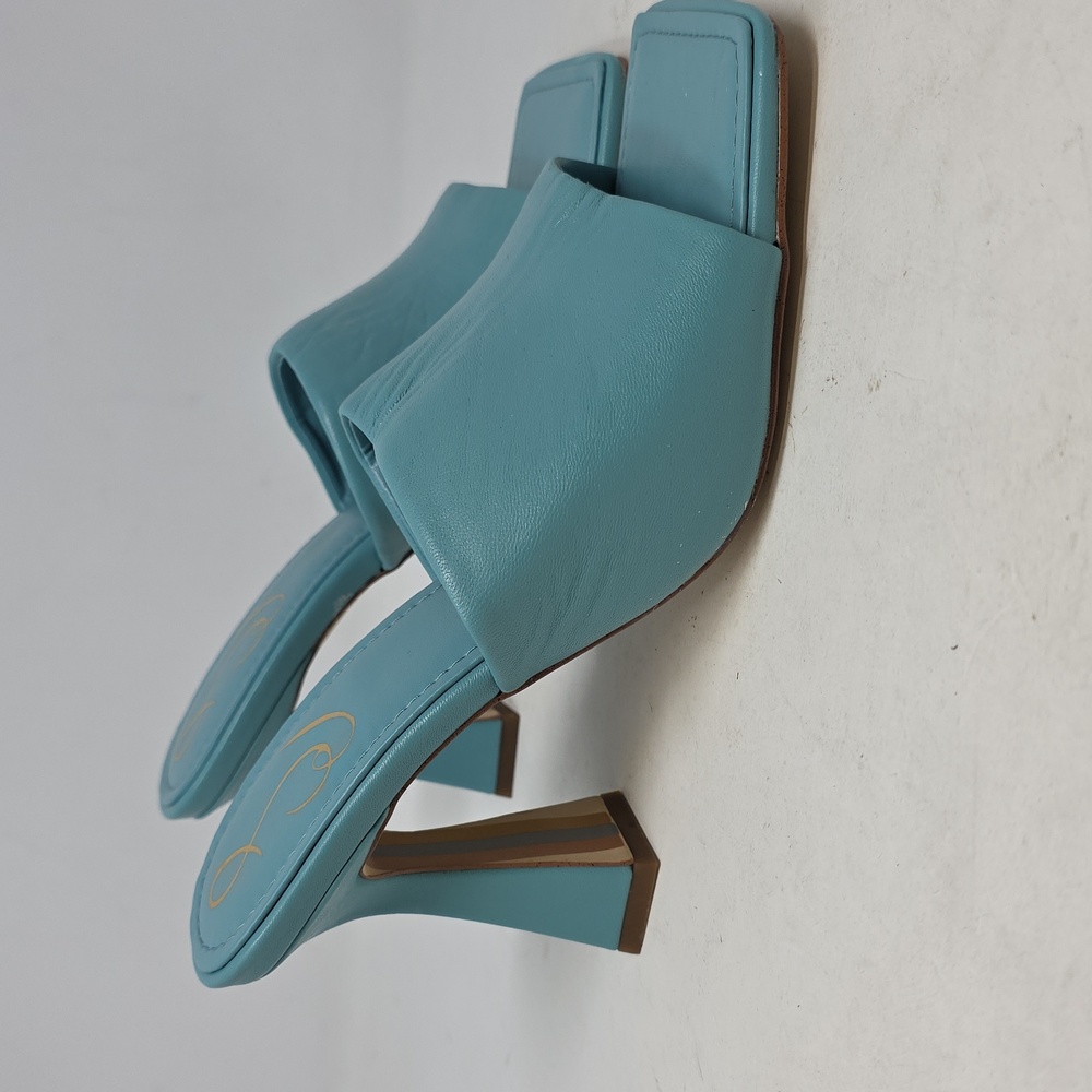 Sam Edelman Carmen Teal Mules Size 7.5 - Picture 3 of 6